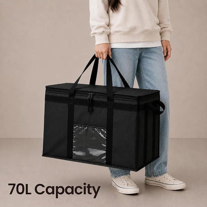 NZ home Insulated Food Bag, Portable Cooler Tote (3XL, Red, 1 Pack) | Large thermal bag, For cold & hot food, Soft sided cooler, Heavy duty carrier, Grocery shopping, Food delivery, Catering bag - Image 6