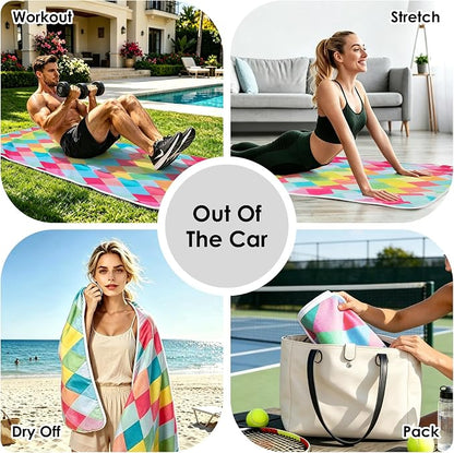 Waterproof Car Seat Cover Towel | Sweat-proof, Universal Fit for SUV & Truck, For Gym, Yoga, Pets, Beach, Non-Slip, Microfiber Fabric, Machine Washable - Image 5