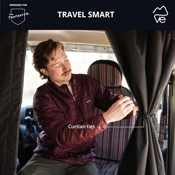 VanEssential Insulated Privacy Curtain - Dodge Ram Promaster - High Roof - Image 3