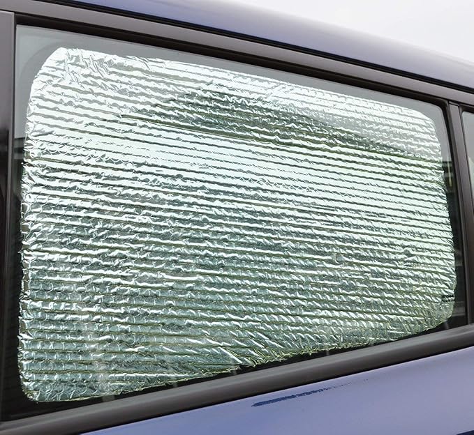 Custom Fit Car Side Window Sunshade for 2013-2019 Cadillac XTS - Set of 4 Front and Rear Window Sun Shades, Reflective UV Heat Shield, Real Aluminum Foil, Custom Cut - Image 3