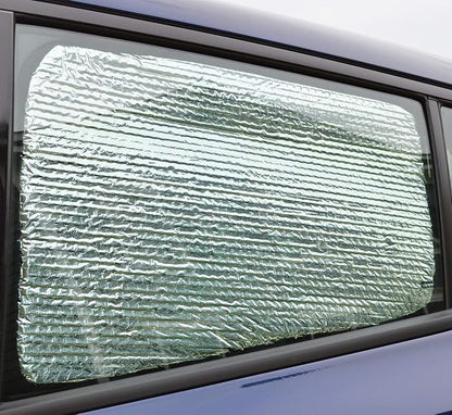 Custom Fit Car Side Window Sunshade for 2020-2026 Cadillac CT4 Sedan - Set of 4 Front and Rear Window Sun Shades, Reflective UV Heat Shield, Real Aluminum Foil, Custom Cut - Image 3