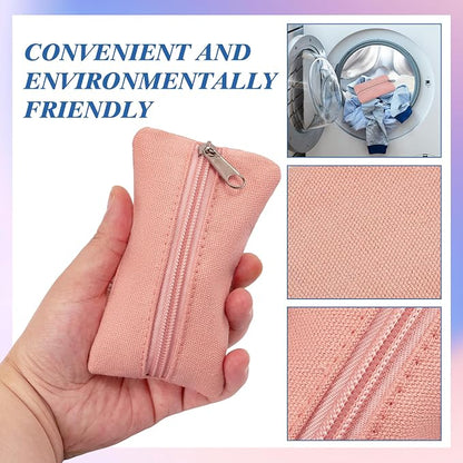 Pocket Tissue Holder, 6 Packs Tissue Holder for Purse, Reusable Travel Tissue Pouch, Fabric Purse Zipper Tissue Packs for Coins Tissue Cards Travel Office, 5.1 x 3.1 Inches - Image 5
