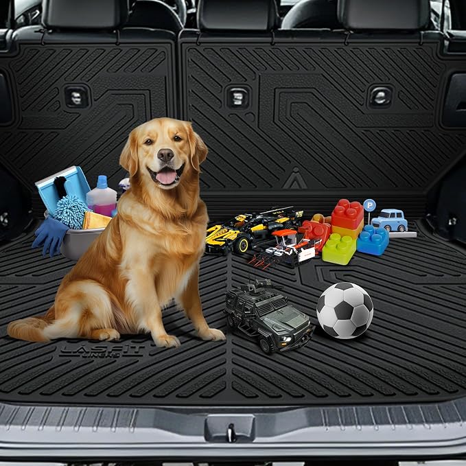 LASFIT Cargo Trunk Mat for Toyota RAV4 2026 PHEV Plug-in Hybrid | Not Fit Hybrid. Not Fit Cargo with Subwoofer 100% TPE All Weather Custom Fit Trunk & Backrest Mat Automotive Accessories - Image 6