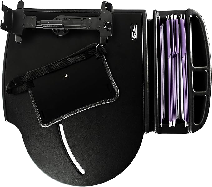 AutoExec AE-RMCD-PI-PS-BT Roadmaster Car Desk for Your Vehicle Workstation and Mobile Office, Black with 400 watt Power Inverter and Printer Stand | Vehicle Workstation, Mobile Office, 400 Watt Power Inverter, Printer Stand - Image 4