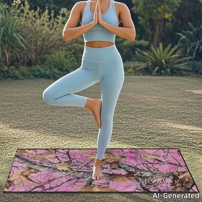 SEANATIVE Car Seat Towel Covers with Storage Bag Seat Post Workout Sweat Washable Cover for Car Towel for Dog Pet Workout Outdoor Sport Activities, Pink Camouflage Hunting Print - Image 3
