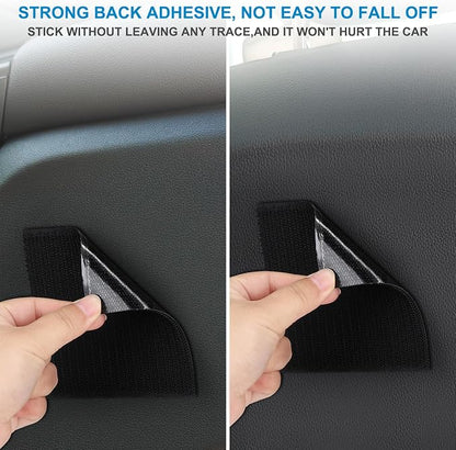 Accmor Car Seat Side Pocket Organizer, PU Leather Pouch Bag for Car Seat, Door, Window, Console, Registration Wallet Cards Trash Phone Sunglasses Holder Pocket for Auto - Image 9