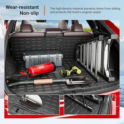 powoq Cargo Mat Compatible with 2023-2026 Lexus RX350 RX350H RX500H | Cargo Liner & Back Seat Protector TPE All Weather Replacement for 2023-2026 Lexus Accessories (Trunk Mat+Backrest Mats) - Image 4