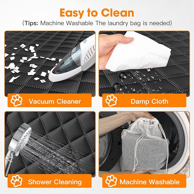 MIXJOY Dog Seat Cover for Back Seat Waterproof Dog Seat Covers for Cars, Car Seat Protector for Dogs, Nonslip Back Seat Cover for Trucks & SUV (Pack of 2) - Image 8