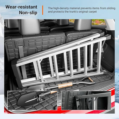 powoq Cargo Mat Trunk Mat Compatible with 2016-2026 Honda Pilot (No Elite) | TPE All Weather Protection , Durable Replacement for 2016-2026 Honda Pilot Accessories (Trunk Mat with Backrest Mat) - Image 4