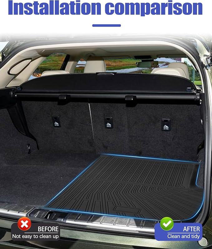 Trunk Mat for Lexus RX RX350/RX450H Accessories 2016-2022 All Weather Cargo Liner Rear Trunk Mat Pet Mat - Image 2
