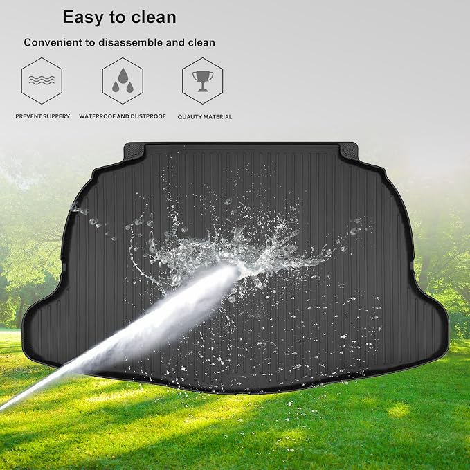 Upgrade Corolla Cross SUV Cargo Liner | Custom Fit Trunk Mat Compatible with 2022 2023 2024 2025 Toyota Corolla Cross (FWD Models Only) | All Weather TPE Cargo Mat for Corolla Cross - Image 4
