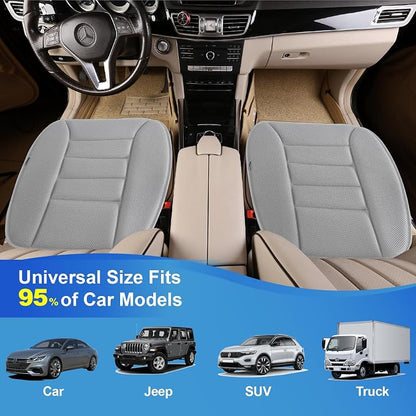 Lofty Aim Car Seat Cushion for Driving, Memory Foam Driver Seat Cushion | Car Seat Cushion for Long Driving, Automotive Seat Cushion for Pain Relief, Car Seat Pillow Fits Vehicles, Office, 4D Gray - Image 3