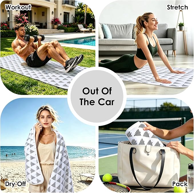 Waterproof Car Seat Cover Towel | Sweat-proof, Universal Fit for SUV & Truck, For Gym, Yoga, Pets, Beach, Non-Slip, Microfiber Fabric, Machine Washable - Image 5