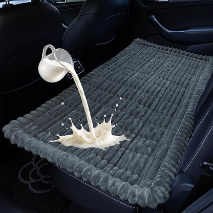 Dog Car Seat Waterproof Bed Cover Back Seat Dark Gray 23.6”x51” | Nonslip Soft Comfortabl Pet Bed Mat Car Blanket for Travel Backseat Extender Seat Covers Dog Bed for Cars Trucks and SUVs by CoSofSLIP