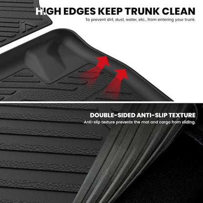 LASFIT Cargo Mat for Dodge Grand Caravan 2008-2020/Chrysler Town & Country | for Chrysler Town & Country 2008-2016 Trunk & Backrest Mat, All Weather TPE, Custom Fit, Full Edge Coverage, Easy to Clean - Image 6