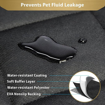 F-color SUV Cargo Liner for Dogs - Trunk Cover with Bumper Flap Protector | Water Resistant Pet Cargo Cover with Non-Slip Mat, Dog Car Seat Cover Prevents Scratches Pet Hair Mud Dirt for Midsize SUVs - Image 5