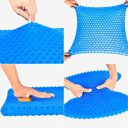 Gel Seat Cushion, Cooling Honeycomb Design for Office Chair Car Wheelchair | Cool & Breathable, Soft & Comfortable - Image 3