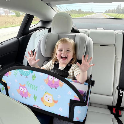 Kids Travel Tray for Toddler Car Seat, Road Trip Activities for Kid | Toddler Car Activities with No-Drop iPad Holder Stand, Roadtrip Essentials with Dry Erase Board & Cooler Cup Holder, 3PC - Image 9