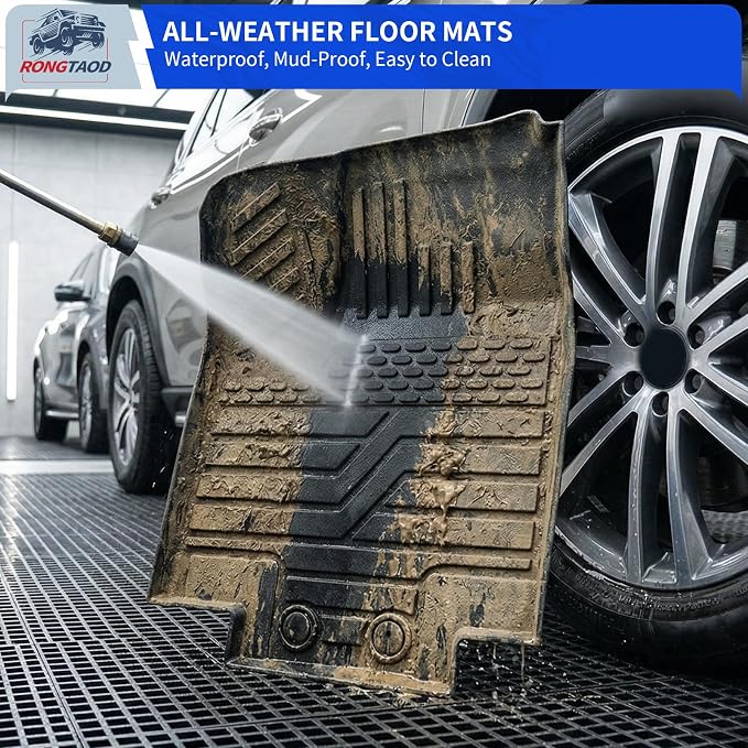 Rongtaod Floor Mats Set for 2022-2025 2026 Nissan Pathfinder 7&8 Seats | Cargo Liner Cargo Mat Trunk Mat TPE All Weather Back Seat Cover Protector 2024 Pathfinder Accessories - Image 5