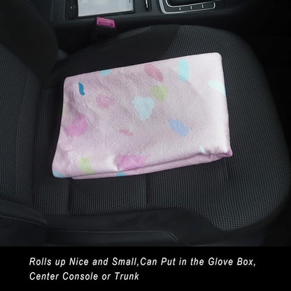 Car Seat Cover Protector Front Seats,for Gym Workout,Running,Swimming,Beach and Hiking,Waterproof Sweat Towel Bucket Seat Covers for Cars SUV Trucks (Pink Marbling, 2Pcs) - Image 7