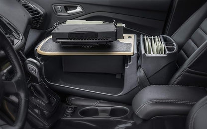 AutoExec AE-FMEF-PS-11M Efficiency FileMaster Car Desk for Your Vehicle Workstation and Mobile Office, Natural with Printer Stand - Image 2