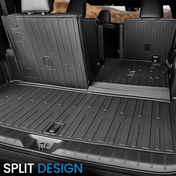 Cargo Mat for Lexus TX 350/500h/550h+ 2024-2026 w/Subwoofer | One-Piece Cargo Liner & Rear Seat Back Protector, All Weather TPE, Non Slip & Odorless & Scratch Proof, TX350 Accessories - Image 2