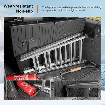 powoq Cargo Mat Compatible with 2016-2026 Dodge Durango 6&7 Seats Trunk Mat 3rd Backrest Mat Replacement for 2016-2026 Dodge Durango Accessories(Trunk Mat+3rd Row Backrest Mat) - Image 4