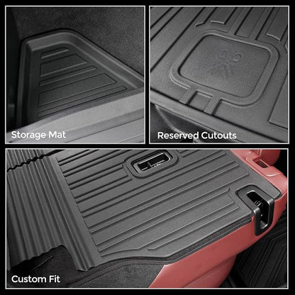 Floor Mats for 2017-2025 Mazda CX-5 Accessories | Full-Coverage Set with Cargo Liner & Backrest Protector, Odorless & Durable, All-Weather Protection, 3D Laser Fit - Image 9