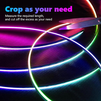 Acrylic Interior Car Light, AMKI Car LED Strip Light with APP Sub Control, Car Accessories Fiber Optic Car Ambient Light Kit with RGB Dreamcolor 22 in 1 and 175 inches 593 LEDs 213 DIY and Music Modes - Image 5