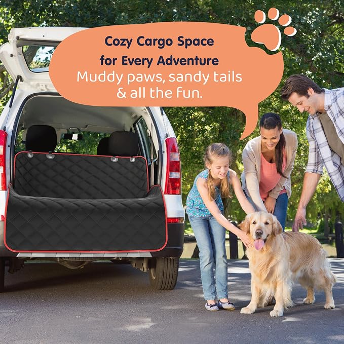 XL Dog Car Seat Cover for Back Seat, Waterproof Hammock for Car, SUV & Truck, Non-Slip Backseat Cover for Dogs, Heavy-Duty Dog Hammock Style Seat Protector Pets, Easy to Install & Clean - Image 7