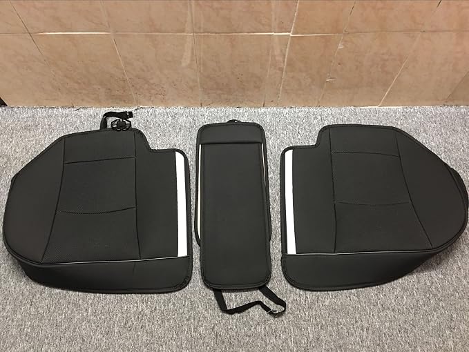 1 Pack Scalable (Adjustable Length (49-55'') Back Seat Cover Car Seat Cover Seat Protector Rear Seat Bottom Cover Fits 90% of car - for Seat Bottom Only (Black - Rear seat) - Image 4