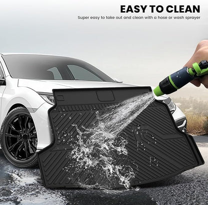 LASFIT All Weather Cargo Mats for Honda Civic 2017-2021 - Hatchback | Full Surround TPE Mats, Tall Walls, 3D Custom Fit, Non-Slip, Easy Clean, Tool-Free Install, Vehicle-Specific Accessories - Image 8