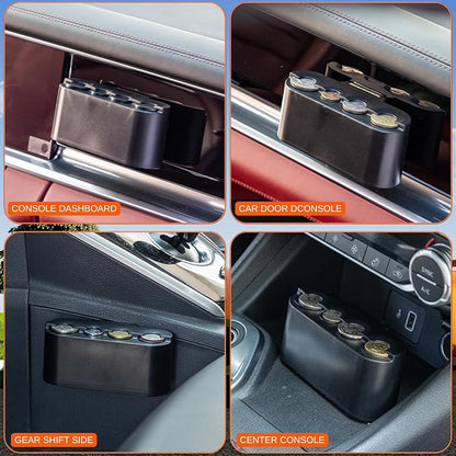 Extra Hanging Car Door Window Drink Coffee Cup Holder with Storage Organizer Tray | Coin Holder Change Organizer Fits Most Vehicles, Trucks Interior Car Gadgets Accessories - Image 7