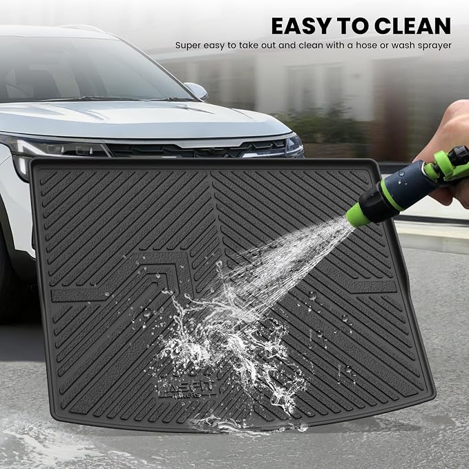 LASFIT Cargo Mat for Kia Seltos 2026 2025 2024 2023 2022 2021 | (Only Fit with Cargo Floor in the Lower Position) All Weather TPE Custom Fit Cargo Trunk Mat Accessories, Black - Image 6