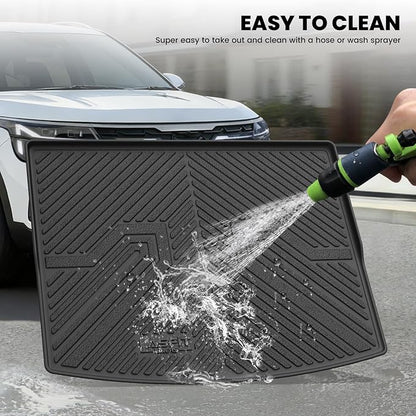 LASFIT Cargo Mat for Kia Seltos 2026 2025 2024 2023 2022 2021 | (Only Fit with Cargo Floor in the Lower Position) All Weather TPE Custom Fit Cargo Trunk Mat Accessories, Black - Image 6