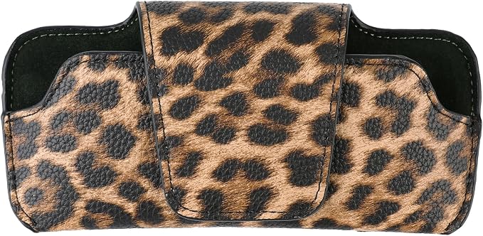 Sunglass Holder for Car Visor, Car Sunglasses Holder Leather, Eyeglasses Holder Glasses Storage Case Visor Accessories by Fashion