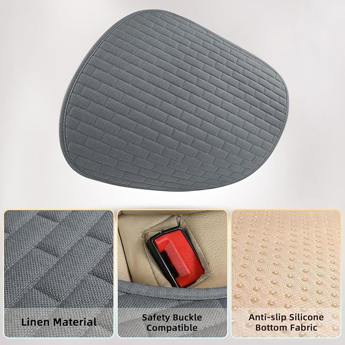 Dark Gray Car Seat Covers Front Seats 2 Pack Seat Covers for Cars Truck SUV | Front Seat Covers with Storage Pocket - Image 4