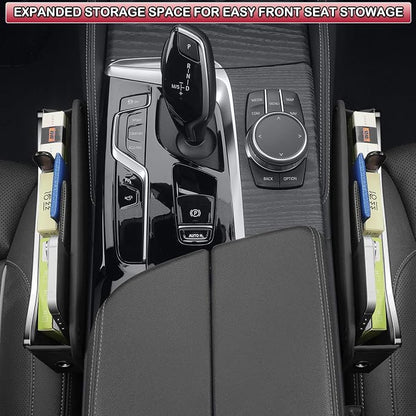 HOLDCY Car Seat Gap Filler Organizer - Leather Console Side Pocket Seat Storage - Stylish and Practical Car Accessories for Cars,SUV,Truck (Black - 2 Pack) - Image 7