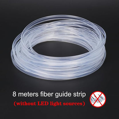Fiber Optic Waterproof Car Side Glow LED Illumination Optic Fiber Band Car Interior Atmosphere Neon Cold Lights 8 Meters (26.25ft) - Image 2