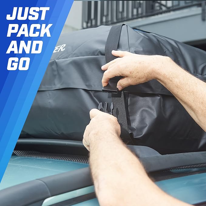 Rooftop Cargo Carrier, PI Store Waterproof Car Roof Bag with Protective Mat, Extra 16 Cubic Foot Storage Carriers for All Cars with/Without Roof Racks, Gift for Men - Image 5