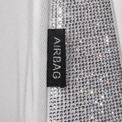 CAR PASS All White Bling Diamond Leather Car Seat Covers Full Sets,Waterproof Shining Glitter Sparkly Crystal Universal Fit for Automotive Truck SUV Cute Women Girl Airbag Compatable,Sliver Rhinestone - Image 7