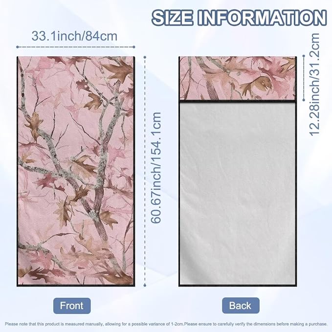 SEANATIVE Car Seat Towel Covers - Breathable Sweat Absorbing Automotive Seat Protectors for Gym, Camping & Pet Transport (Fits SUV/Truck), Camo Hunting Pink Print - Image 7