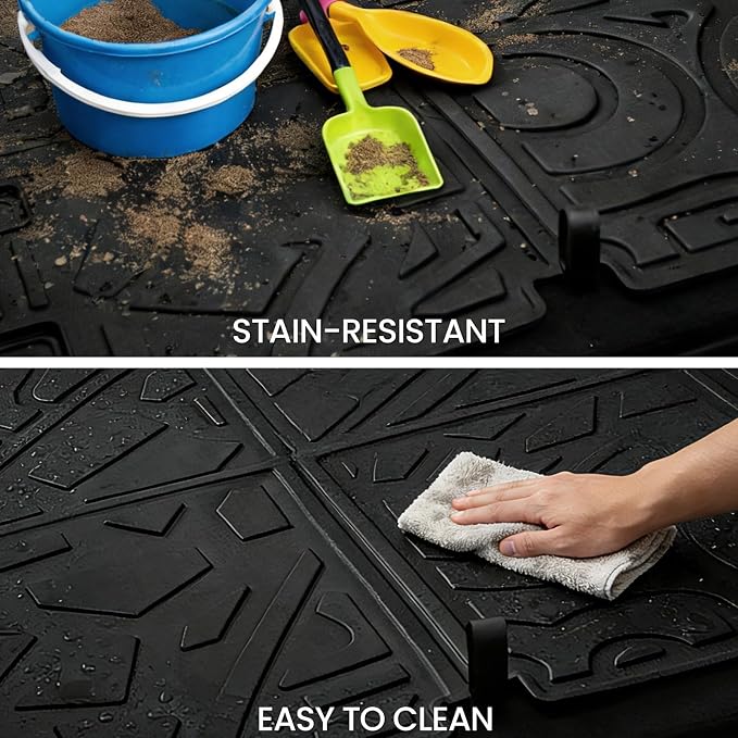 Cargo Mat for Jeep Wrangler JL Unlimited 2018-2026 Accessories | Not fit JK/4XE, Cargo Liner & Rear Seat Back Protector, All Weather TPE, Non Slip & Odorless & Scratch Proof, Quick Clean - Image 7