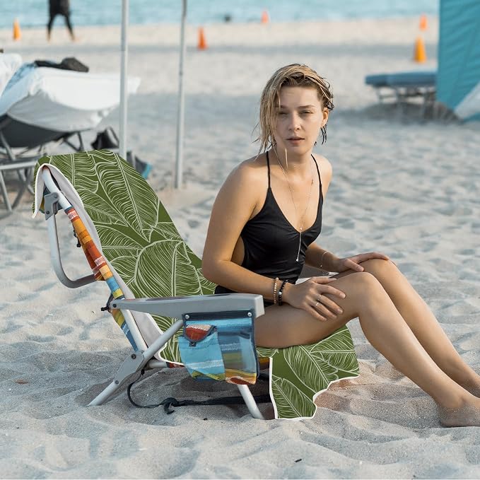 2 Pack Car Towels Seat Cover with Storage Bag, Multifunctional Microfiber Towel for Gym Outdoor Sport Running,Picnic, Beach, Pet Dog Travel,Fits Car SUV Truck (Tropic Leaves) - Image 7