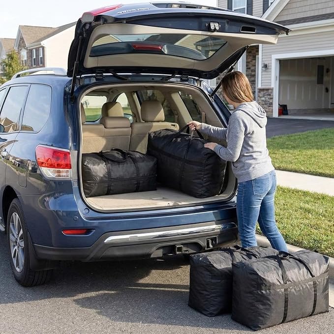 Heavy Duty Storage Bag with Handles for Moving & Storage (21Gal - 1 Pack) | Extra-Large Capacity for Bedding, Clothing, Blankets, Pillows & Bulky Household Items - Image 3