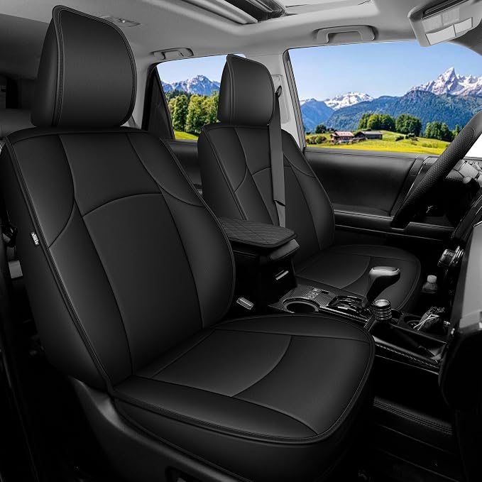 TTX LIGHTING Custom Fit for Toyota 4Runner Seat Covers 2010-2024 5-Seats | Original Seat Pattern | Full Coverage | Easy Install | Waterproof | Faux Leather | Shield Your Car Seats by TTXLIGHTING%C2%AE