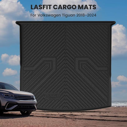 LASFIT Cargo Trunk Liner for Volkswagen Tiguan 2018-2024, 5-Seat | Custom-fit Premium TPE trunk tray Liner for 5-seat, all-weather cargo protection, Trunk Mat Trunk Liner, Easy to Clean - Image 8