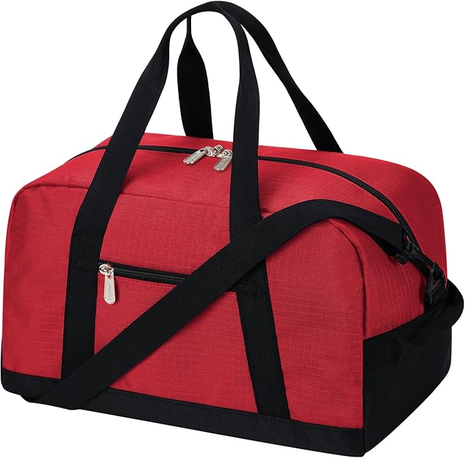 Apenze Small Gym Bag 14 inch lightweight Carry On Mini Duffel Bag for Travel Sport - Red by APENZE