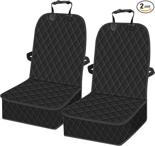 2 Packs Car Front Seat Cover for Dogs, Waterproof Pet Car Seat Protector, Nonslip Scratch-Proof Dog Seat Cover for Cars, Trucks & SUVs by GuangzhouTailinTechnologyCo