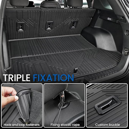 Cargo Mat for Chevy Equinox & GMC Terrain 2025-2026 Accessories | Gas Only, One-Piece Cargo Liner & Rear Seat Back Protector, All Weather TPE, Non Slip & Odorless & Scratch Proof, Quick Clean - Image 4
